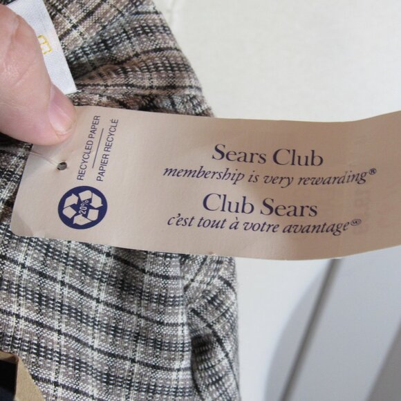 True Vtg Pool Shirt Medium Men's Zipper Front No Surrender Sears Club Beige NWT - Picture 12 of 13